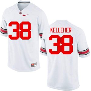Men's Ohio State Buckeyes #38 Logan Kelleher White Nike NCAA College Football Jersey Breathable IUR8844AR